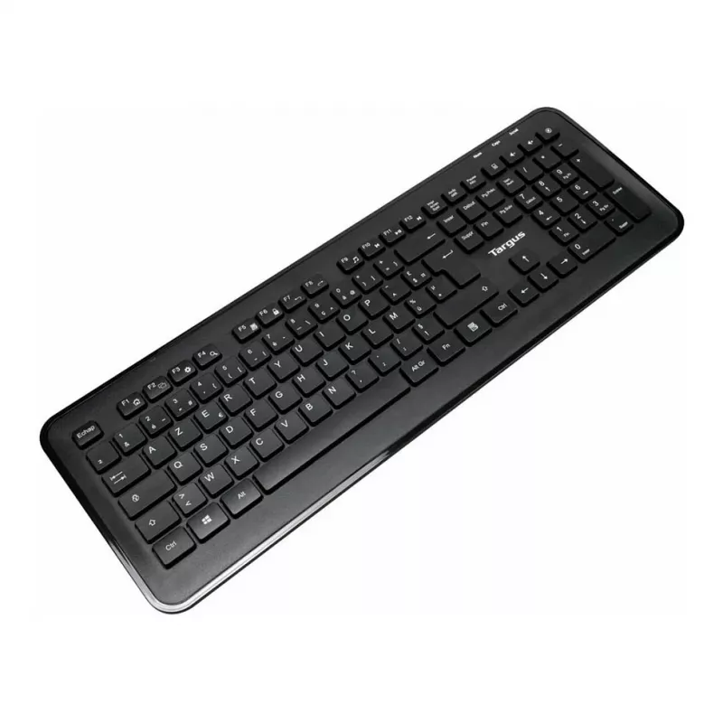 Targus AKM610FR belaidis klaviatūros ir pelės rinkinys - pilno dydžio - AZERTY - prancūziškas išdėstymas - juoda