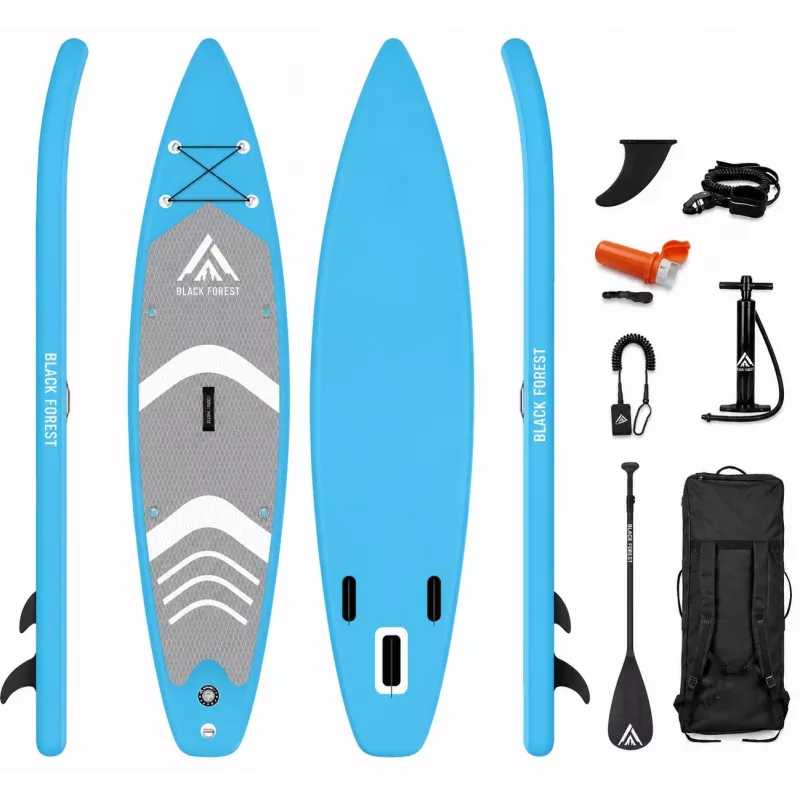 Extralink Inflatable SUP Board 320cm (10'6 inch) su Irkliu, Pompa, Kuprine, Pavadėliu ir Remonto Rinkiniu – Pradedantiesiems ir Vidutinio Lygio iSUP Rinkinys