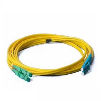EFB Elektronik ECOFIBER Duplex Patch Cable SC/APC-SC/APC OS2 G.657.A1 1m LSZH Geltona