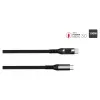 Good Connections USB 2.0 įkrovimo ir duomenų kabelis 100W su skaitmeniniu ekranu USB-C į USB-C 1m juodas