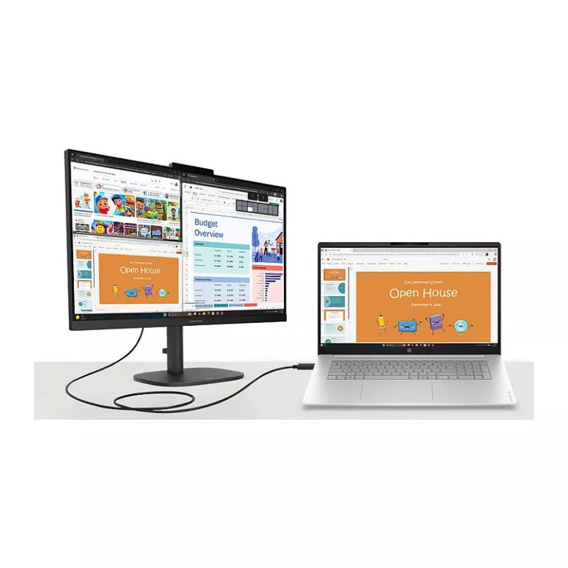 HP OmniBook 3 17-dk0131ng 17.3 inch FHD IPS nešiojamas kompiuteris, Intel Core 3 100U, 8 GB RAM, 512 GB SSD, Windows 11