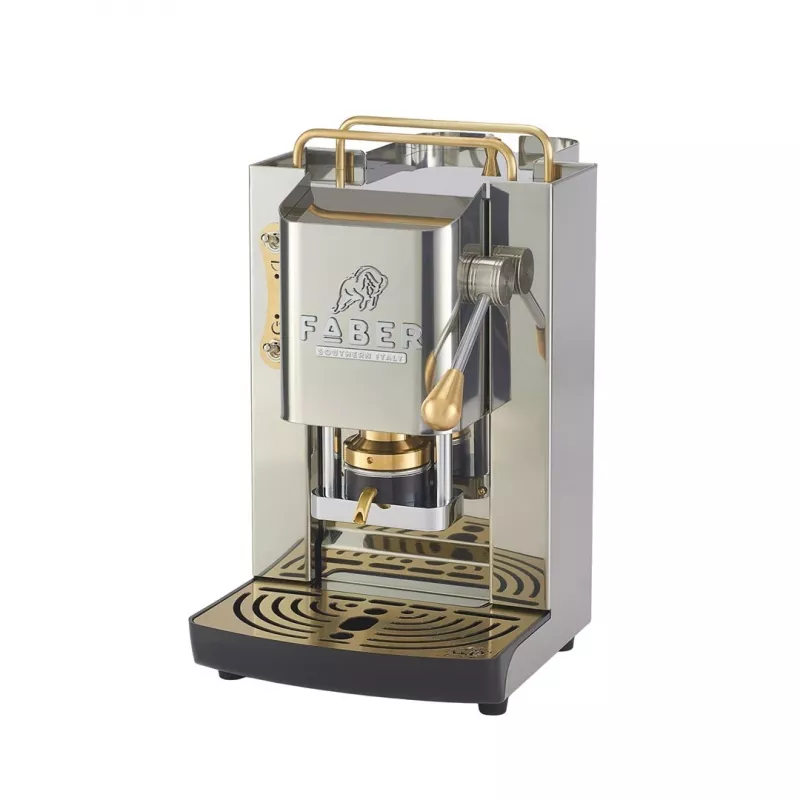 Faber Pro Inox Deluxe Glossy Brass Espresso aparatas