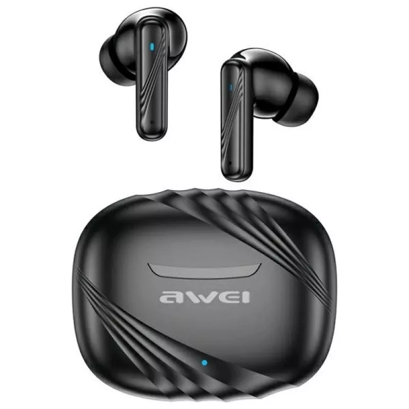 AWEI TA6 ANC Bluetooth ausinės juodos