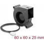Delock Blower Fan 12 V DC 60 x 60 x 25 mm su 3 kontaktų ventiliatoriaus jungtimi, juoda (67492)