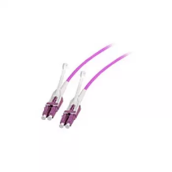 EFB Elektronik Duplex Jumper LC-LC OM4 0.5m su Push/Pull Tab, keičiama poliarizacija