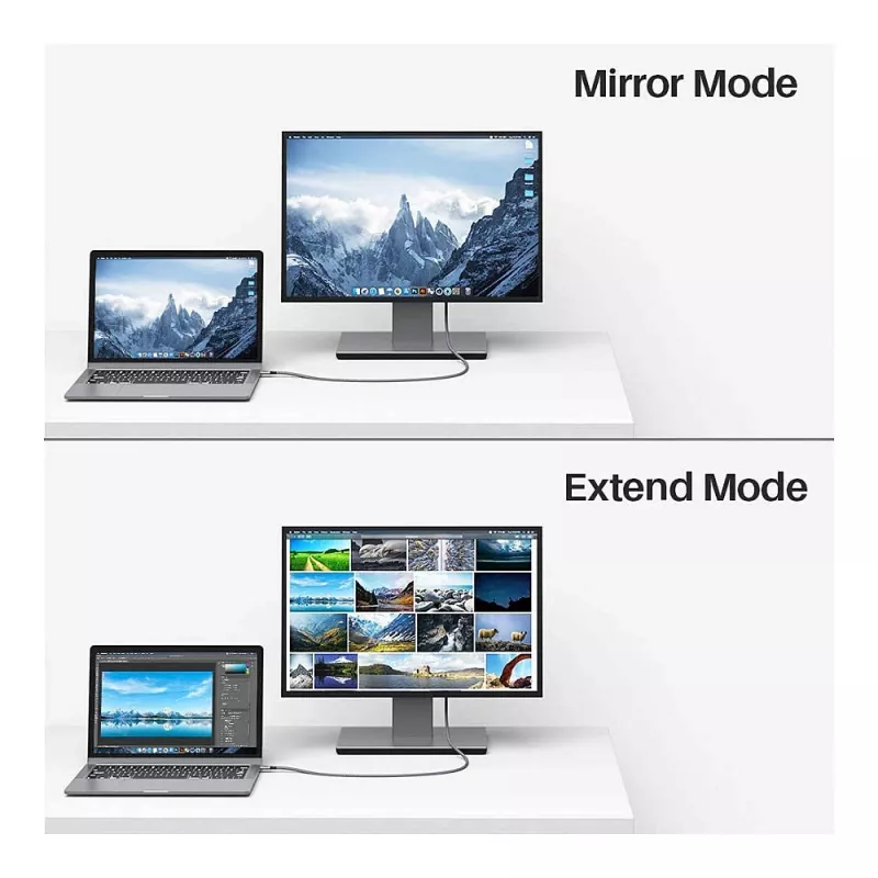 Equip USB-C 3.2 į USB-C aktyvus optinis kabelis 8K PD60W 5m juodas
