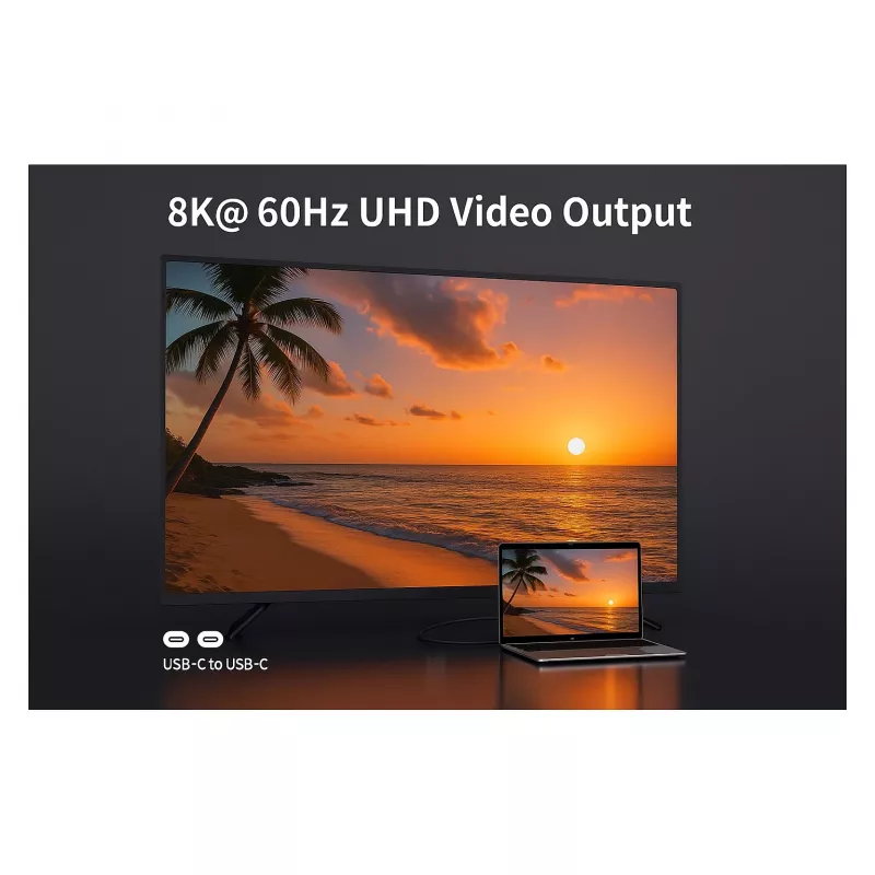 Equip USB-C 3.2 į USB-C aktyvus optinis kabelis (AOC) 8K 60W PD 10m juodas