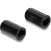 Delock RJ45 moteriškas į moterišką jungtuvas Cat.6 cilindro formos juodas (90836)