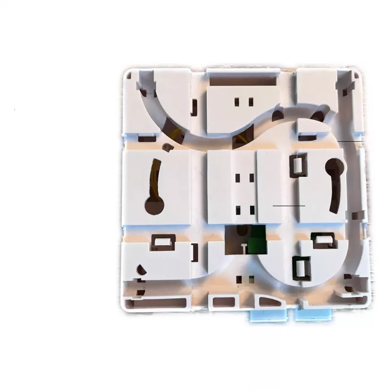 EFB Elektronik FTTH dėžutė 4 SC-S arba LC-D movoms 80x80 su kabelio kreiptuvu, susitraukiančios versijos