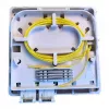 EFB Elektronik FTTH dėžutė 4 SC-S arba LC-D movoms 80x80 su kabelio kreiptuvu, susitraukiančios versijos