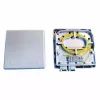 EFB Elektronik FTTH dėžutė 4 SC-S arba LC-D movoms 80x80 su kabelio kreiptuvu, susitraukiančios versijos