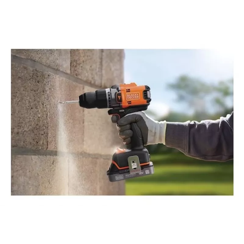 Black & Decker BLD683XN-XJ Laidinis smūginis gręžtuvas 680W 13mm Raktinis griebtuvas 0-3000 RPM Juoda/Oranžinė
