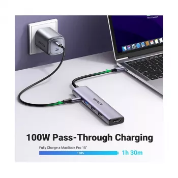 UGREEN CM478 5-in-1 100W PD USB-C Hub 1x HDMI 1x USB-C PD IN 2x USB-A 2.0 1x USB-A 3.0