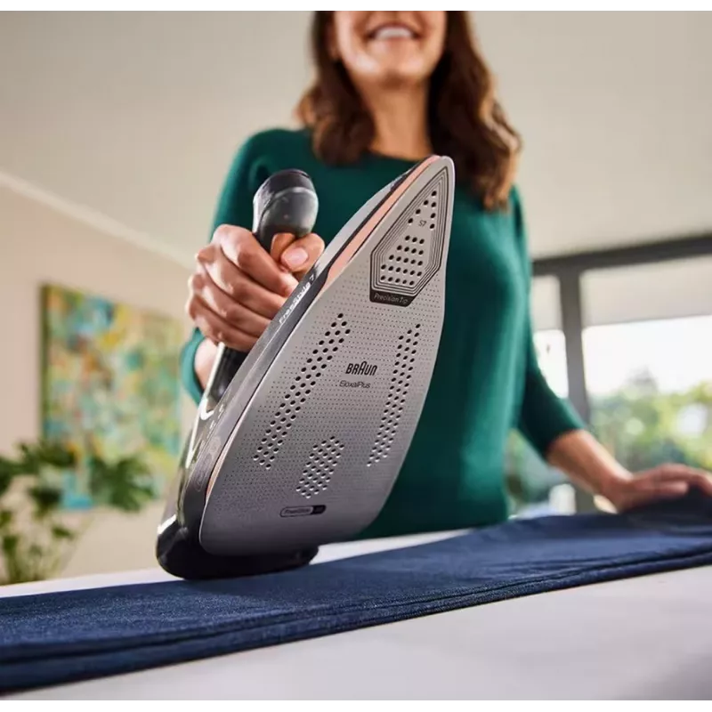 Braun FI7276BK Garinis lygintuvas - 2700W, EloxalPlus 3D BackGlide padas, 230 g/min garo stiprinimas, juodas