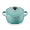 Le Creuset Stoneware Set of 4 Petite Casseroles 10x5cm Ocean