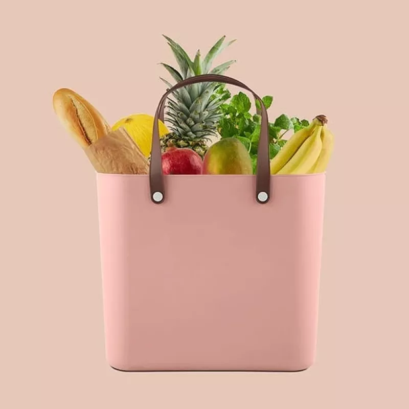 Rotho Multibag Albula Style 25L Storage Box, Meadow Rose