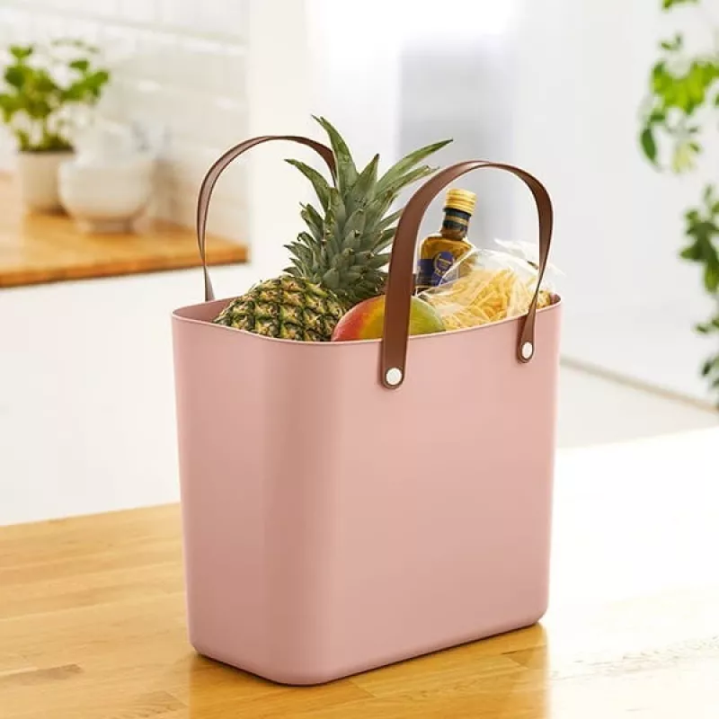 Rotho Multibag Albula Style 25L Storage Box, Meadow Rose