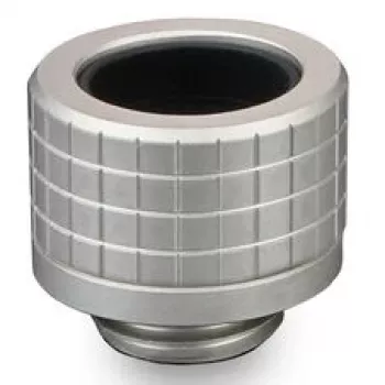 Thermal Grizzly DeltaMate Fitting HT14, Nickel-plated Brass, G1/4 inch Thread, Push-in Straight Union for 14 mm Tube