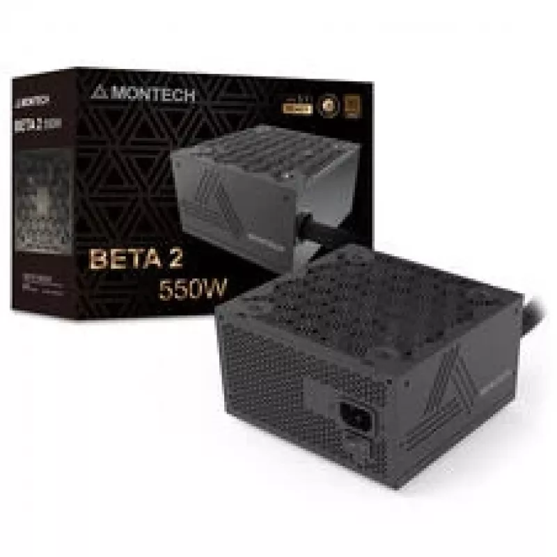 Montech BETA 2 80 PLUS Bronze maitinimo blokas, ATX 3.1 - 550 W, juodas