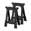 STANLEY Rack-horse Junior 2 vnt. Pjovimo ožys dvynių pakuotė, 360 kg keliamoji galia, sulankstomas, juoda/geltona