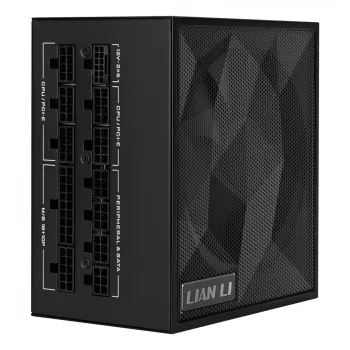 Lian Li SX Series 80 PLUS Platinum Power Supply, Fully Modular, PCIe 5.1, ATX 3.1 - 1200 W, juoda