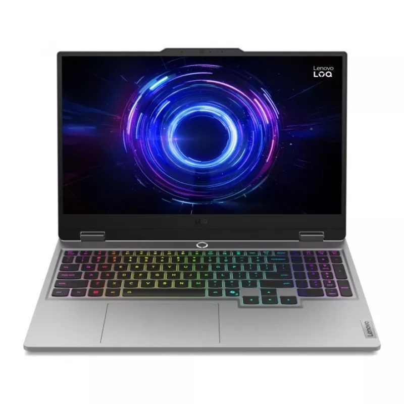 Nešiojamas žaidimų kompiuteris Lenovo LOQ 15IRX10 15.6 inch FHD 144Hz, Intel Core i7-13650HX, 16GB DDR5, 512GB SSD, NVIDIA GeForce RTX 5050 8GB, Windows 11, Luna Grey (Perpakuotas)