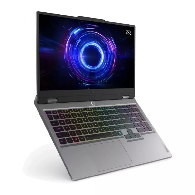 Nešiojamas žaidimų kompiuteris Lenovo LOQ 15IRX10 15.6 inch FHD 144Hz, Intel Core i7-13650HX, 16GB DDR5, 512GB SSD, NVIDIA GeForce RTX 5050 8GB, Windows 11, Luna Grey (Perpakuotas)