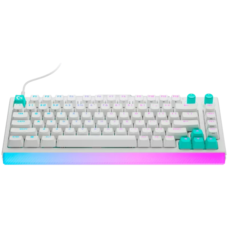 Logitech G512 X 75 mechaninė žaidimų klaviatūra – balta – US International – laidinė USB