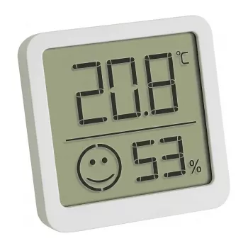 TFA Dostmann 30.5053.02.04 4 vienetų baltas skaitmeninis termo-higrometras su komforto zona