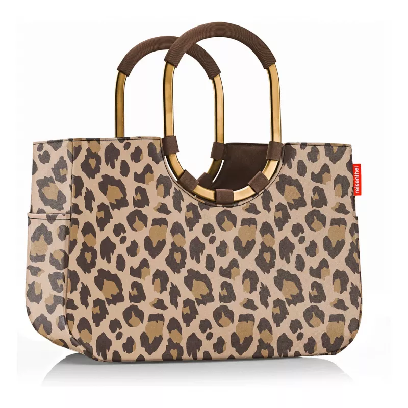 Reisenthel Loopshopper L Leo Macchiato prekių krepšys, 25L, ruda/ smėlio