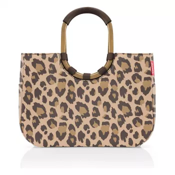 Reisenthel Loopshopper L Leo Macchiato prekių krepšys, 25L, ruda/ smėlio