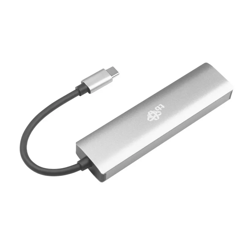 TB USB-C į RJ45 Gigabit Ethernet adapteris su 3x USB-A 3.0 ir USB-C PD 100W, kosminė pilka