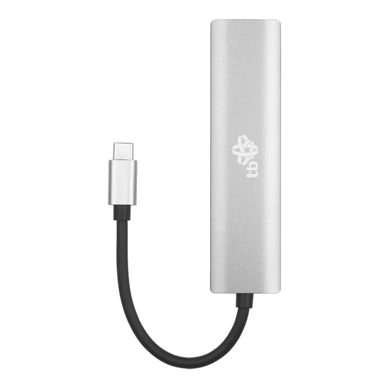 TB USB-C į RJ45 Gigabit Ethernet adapteris su 3x USB-A 3.0 ir USB-C PD 100W, kosminė pilka