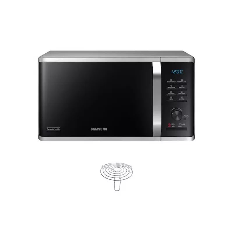 Samsung Mikrobangų krosnelė MG23K3575AS/EO 23L 800W Grilis Sidabrinė/Juoda