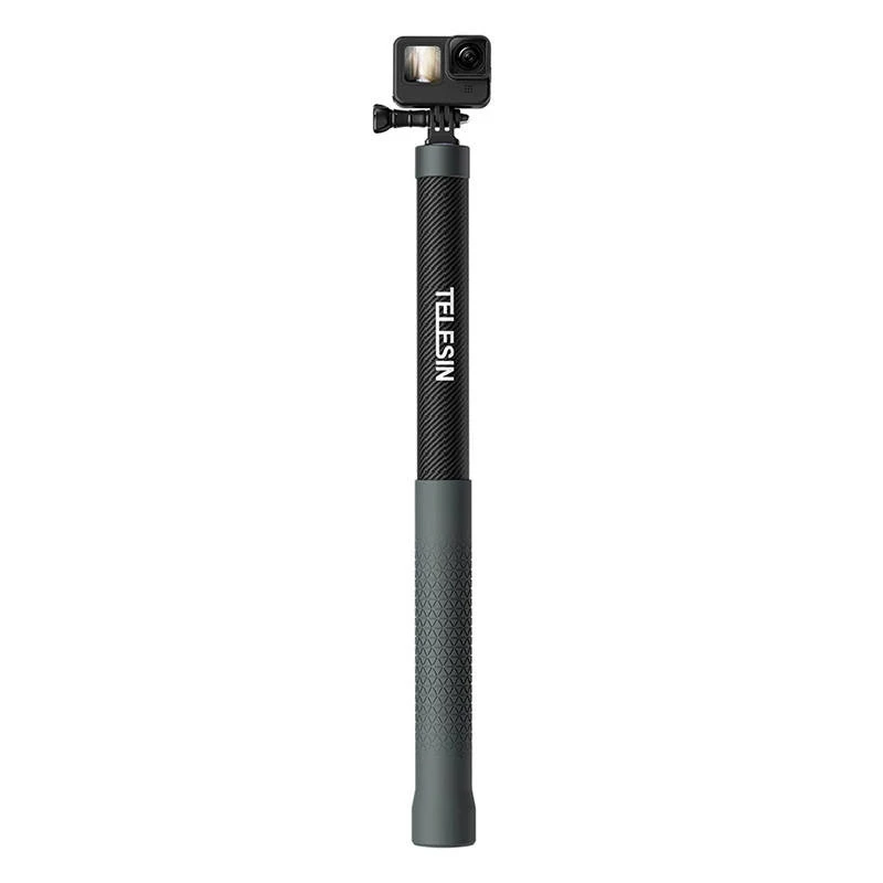 TELESIN GP-MNP-300-3 Anglies pluošto selfie lazda 3m veiksmo kameroms