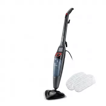 Vileda Steam Plus Pro Compact rankinis garų valiklis (juoda/raudona)