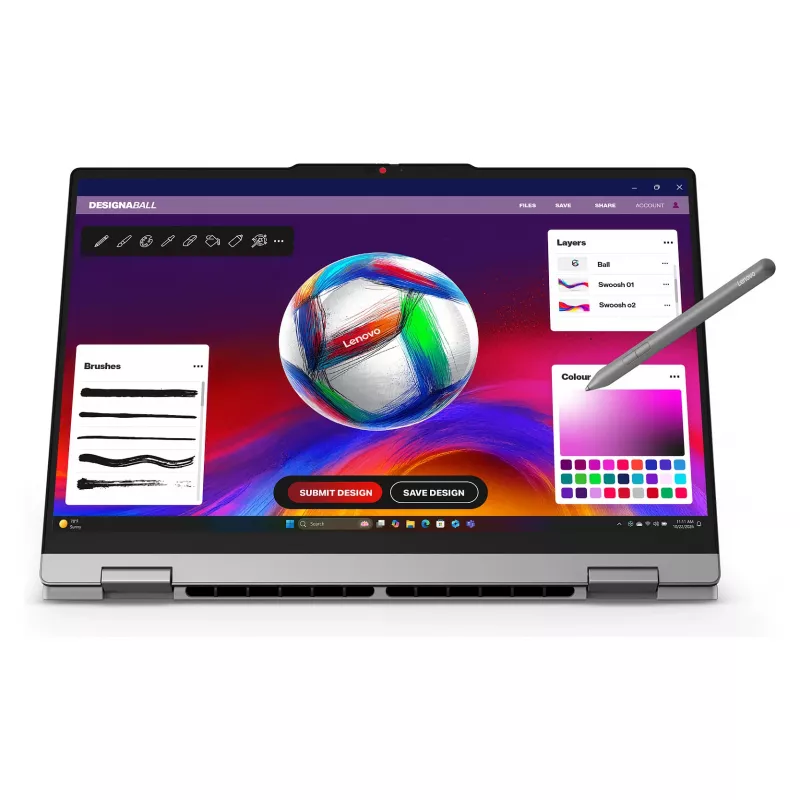 Lenovo IdeaPad 5 2-in-1 15AGP11 15.3 inch WUXGA OLED Touchscreen 2-in-1 nešiojamas kompiuteris (AMD Ryzen AI 7 445, 16GB RAM, 1TB SSD, Windows 11 Home) - 83UM002AGE