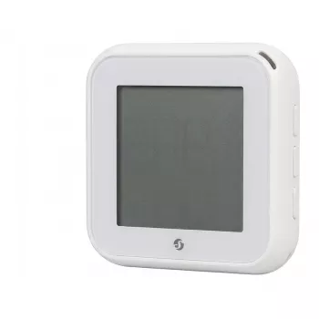 Shelly BLU H&T Display ZB Temperatūros ir drėgmės jutiklis su E-Paper ekranu, Zigbee 3.0, Bluetooth 5.0, baltas