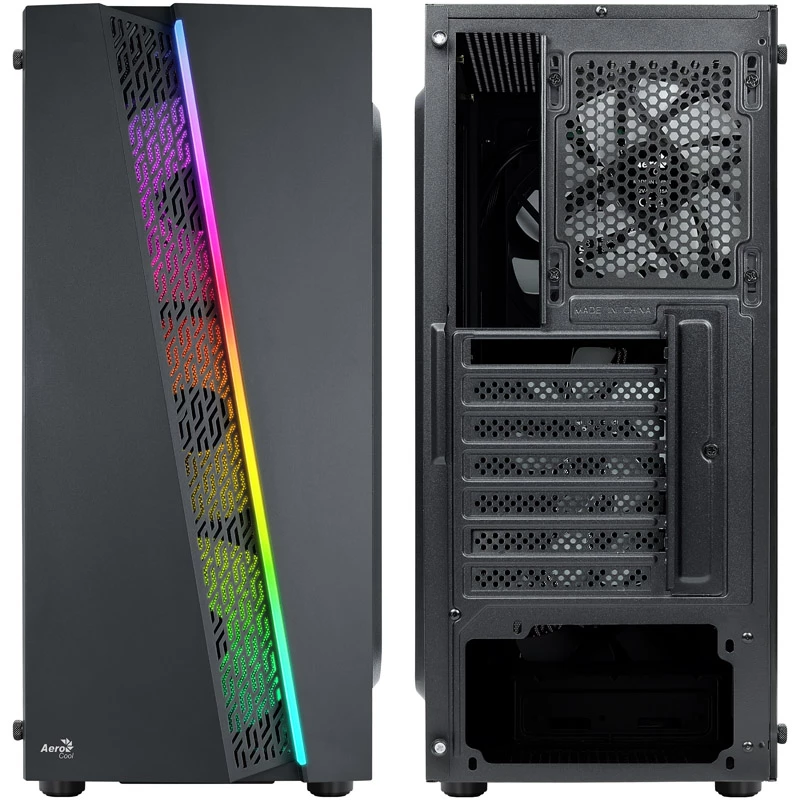 Aerocool Blade V1 Midi Tower Black Tempered Glass