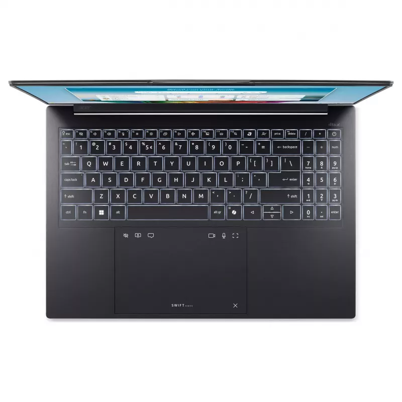 Acer Swift Go 16 AI OLED SFG16-I71-955P Intel Core Ultra 9 386H 16GB 512GB SSD Windows 11 Home 16 inch 3.2K OLED nešiojamas kompiuteris
