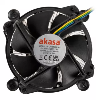 Akasa AK-CC6606BP01 žemo profilio CPU aušintuvas - lizdas LGA 1700, 63,2 mm aukštis, 92 mm ventiliatorius, juoda