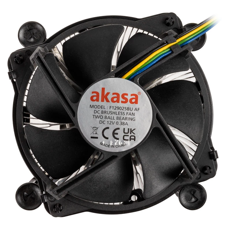 Akasa AK-CC6606BP01 žemo profilio CPU aušintuvas - lizdas LGA 1700, 63,2 mm aukštis, 92 mm ventiliatorius, juoda