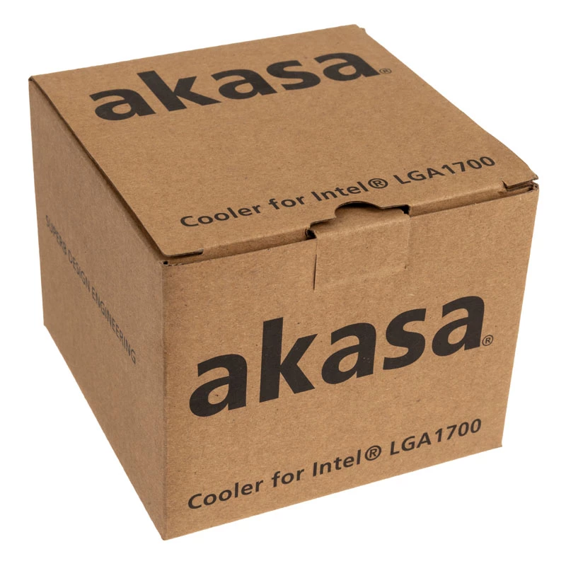 Akasa AK-CC6606BP01 žemo profilio CPU aušintuvas - lizdas LGA 1700, 63,2 mm aukštis, 92 mm ventiliatorius, juoda