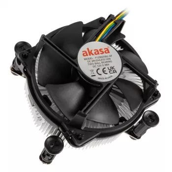 Akasa AK-CC6606BP01 žemo profilio CPU aušintuvas - lizdas LGA 1700, 63,2 mm aukštis, 92 mm ventiliatorius, juoda