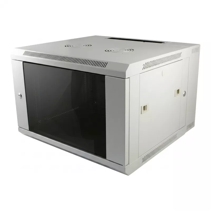 ALLNET SMA-Series 19-Inch Wall-Mount Enclosure 6U 450mm Depth Light Grey Flat Pack