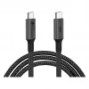 GoodConnections USB-C 4.0 (ST-ST) 1m Pintas Kabelis 100W 8K 30Hz Antracitas