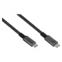 GoodConnections USB-C 4.0 (ST-ST) 1m Pintas Kabelis 100W 8K 30Hz Antracitas