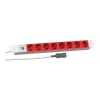 EFB Elektronik Koop PROFIversal Maitinimo Juosta (Montuojama į Stovą) - 8 x Schuko Lizdai, IEC C14 Įvadas, 250 V, 10 A, 2500 W, 1U, Juoda
