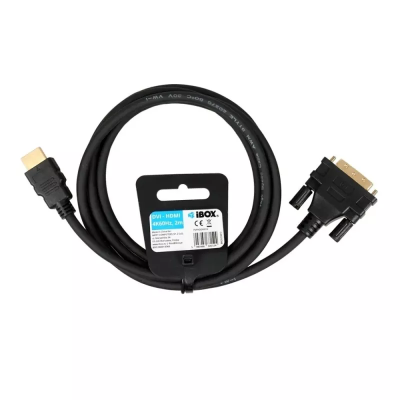 IBOX HDMI į DVI-D laidas FullHD 1080p 2m Juodas