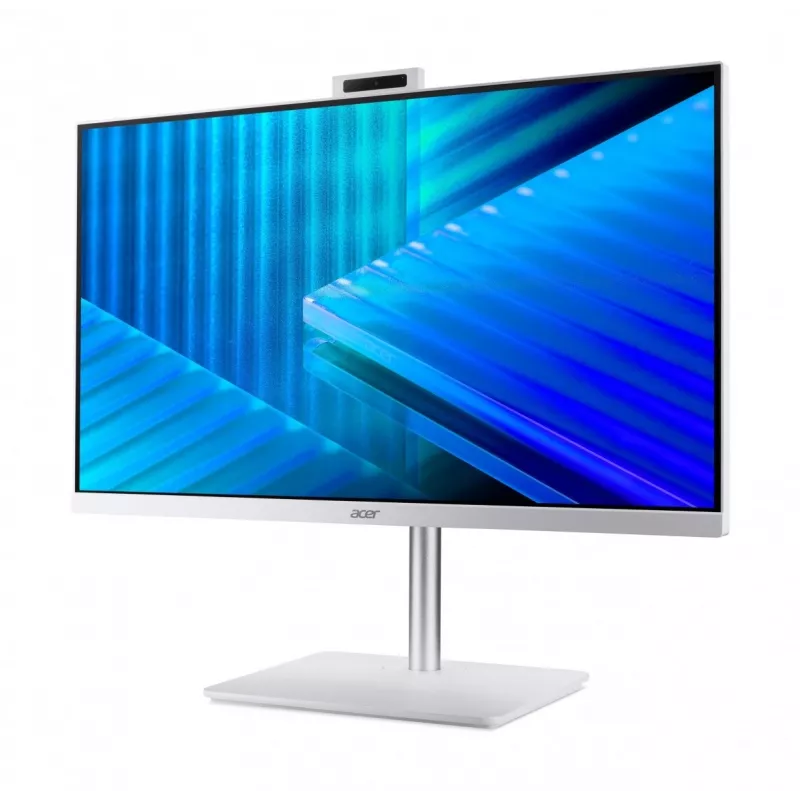 Acer Veriton 2000 VZ2417G All-in-One PC, 27 colių IPS FHD, Intel Core 5 120U, 16GB DDR5, 512GB M.2 SSD, Windows 11 Pro, Balta